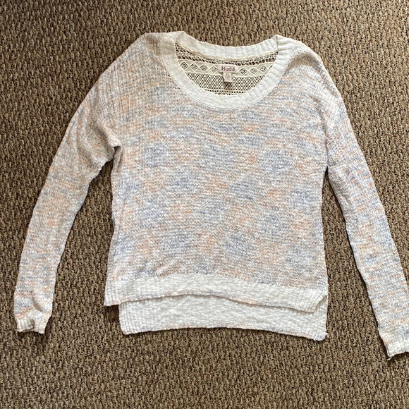 MUDD Lace Back Sweater - Juniors - Picture 2 of 6
